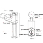 Booster T  Deep Muscle Relaxation Massage Gun,EU Plug - Image 6