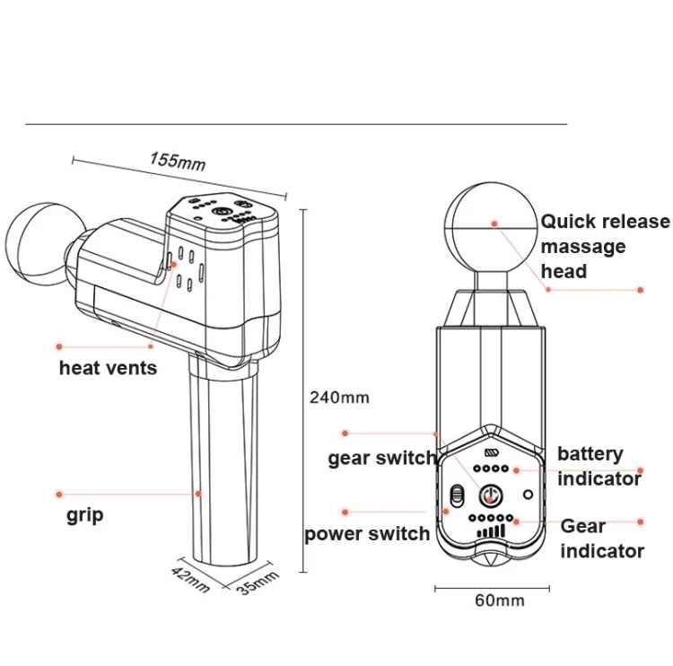 TBD0602055201_B5.webp Booster T  Deep Muscle Relaxation Massage Gun,EU Plug - Image 6