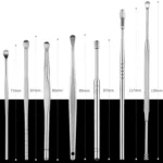QILIZUO  3 Sets Stainless Steel Double-Ended Screw Ear Scoop - Image 3