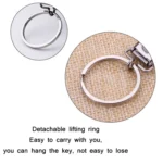 Stainless Steel Folding Nail Clippers with Keychain - Image 4