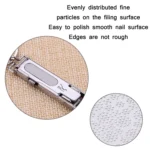 Stainless Steel Folding Nail Clippers with Keychain - Image 5