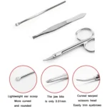 Stainless Steel Nail Trimming Grooming Set - Image 4
