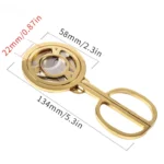 C889 Windmill Round Stainless Steel Cigar Cutter - Image 3
