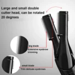 Double Cutter Head Electric Eyebrow Trimmer Epilator Children Hair Clipper - Image 4
