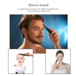 Double Cutter Head Electric Eyebrow Trimmer Epilator Children Hair Clipper - Image 5