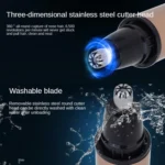 Electric Nose Hair Trimmer USB Rechargeable Eyebrow Trimmer Shaver - Image 3