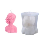 Aromatherapy Plaster Mold Rose Beauty Candle Silicone Mold, Style: