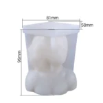 Aromatherapy Plaster Mold Rose Beauty Candle Silicone Mold, Style: - Image 4