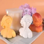 Aromatherapy Plaster Mold Rose Beauty Candle Silicone Mold, Style: - Image 6