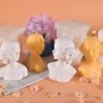 Aromatherapy Plaster Mold Rose Beauty Candle Silicone Mold, Style: - Image 3