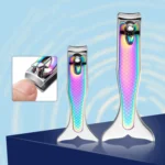 Small Color Titanium Nail Clipper Gradient Mermaid Handle Nail Clipper Nail Art Tool - Image 2