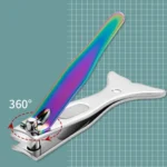 Small Color Titanium Nail Clipper Gradient Mermaid Handle Nail Clipper Nail Art Tool - Image 5