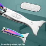 Small Color Titanium Nail Clipper Gradient Mermaid Handle Nail Clipper Nail Art Tool - Image 6