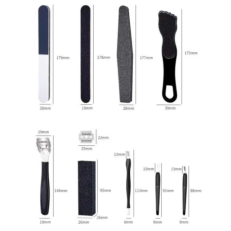 TBD0602088401_B2.webp 12 In 1 Stainless Steel Pedicure Tool Set - Image 3
