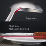 304 Stainless Steel Wooden Handle Kitchenware Home Kitchen Equipment, Style: - Image 5