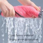 4pcs Hand Towel Hangable Dishcloth Kitchen Rag Non-Stick Oil Absorbent Towel - Image 5