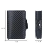 Baellerry K9172 RFID Double Aluminum Box Card Holder Automatic Pop-up Card Holder - Image 3