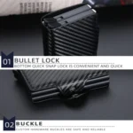 Baellerry K9172 RFID Double Aluminum Box Card Holder Automatic Pop-up Card Holder - Image 7