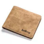 Baellerry BLR1152 Men Short Wallet Vintage Frosted Two Fold Wallet