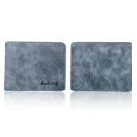 Baellerry BLR1152 Men Short Wallet Vintage Frosted Two Fold Wallet - Image 2
