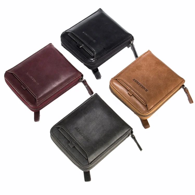TBD0602099001_B1.webp Baellerry D3124 Short PU Leather Wallet Zipper Retro Youth Small Wallet - Image 2
