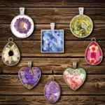 129 In 1 Time Gem Necklace Pendant Crystal Epoxy Resin Silicone Mold Set - Image 5