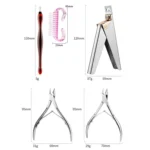 Stainless Steel Double Head Dead Skin Scissors Set - Image 3