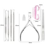 Stainless Steel Double Head Dead Skin Scissors Set - Image 4