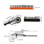 22 PCS / Set Screwdriver Corner Universal Soft Shaft Hex Handle Batch Combination Tool - Image 4