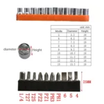 22 PCS / Set Screwdriver Corner Universal Soft Shaft Hex Handle Batch Combination Tool - Image 7