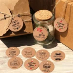 100pcs /Pack Kraft Paper Gift Tag With 20m Hemp Rope - Image 6