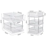 Washbasin Skin Care Products Transparent Storage Rack, Spec: - Image 3