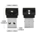 2 PCS Car USB Atmosphere Light LED Decorated Lighting Light - Image 2