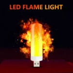4 PCS USB Candlelight LED Imitation Flame Lamp - Image 3