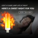 4 PCS USB Candlelight LED Imitation Flame Lamp - Image 4