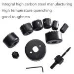 Woodworking Open Machine Plastic Barrel Plasterboard Punch Drill Bit Electric Drill Reamer Woodworking Tool - Image 7