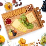 Bamboo Cheese Board Charcuterie Board Sets - Image 3