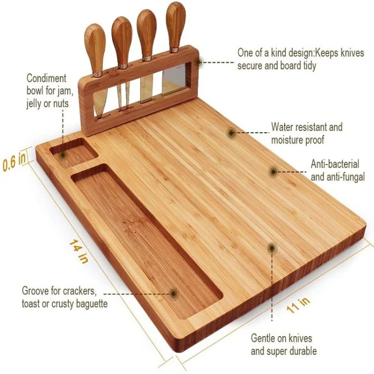 TBD0602117301_B3.webp Bamboo Cheese Board Charcuterie Board Sets - Image 4