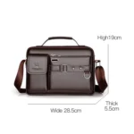 WEIXIER D235 Men Shoulder Bag Portable PU Leather Handbag - Image 2