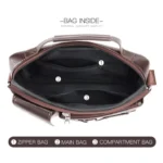 WEIXIER D235 Men Shoulder Bag Portable PU Leather Handbag - Image 3