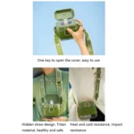 Saylee 650ml Tritan Material Portable Straw Cup - Image 5