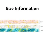 3 Rolls / Set 8958 5m Paper Bronzing Wallet Tape Set - Image 3