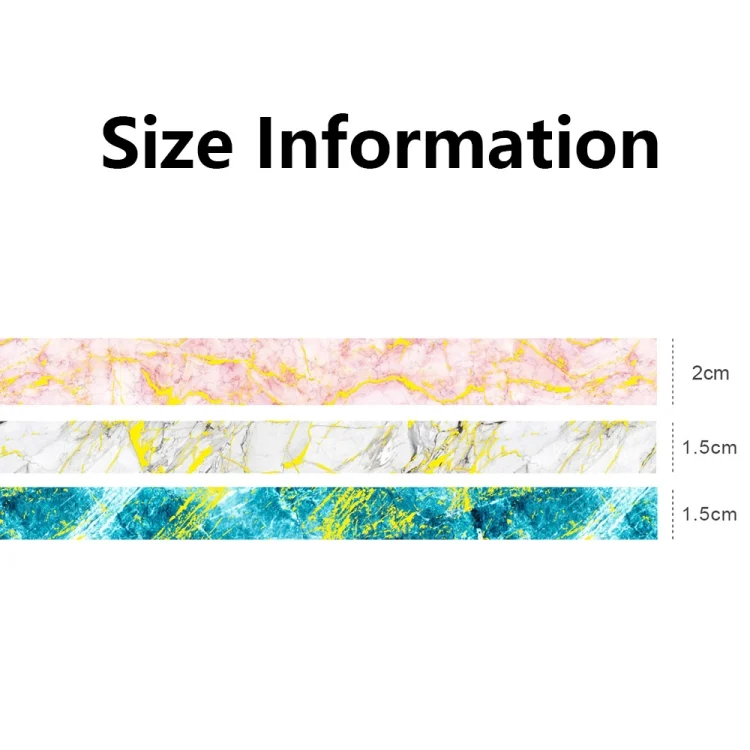 TBD0602123001_B2.webp 3 Rolls / Set 8958 5m Paper Bronzing Wallet Tape Set - Image 3
