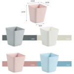 4 PCS Home Cart Back Hanging Plastic Storage Basket - Image 2