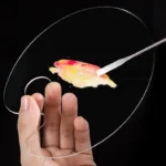 Acrylic Makeups Manicure Transparent Palette With Color Stick, Specification: Elliptical Plate+Stick - Image 6