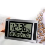 Large Screen LCD Wall Clock Minimalist Electronic Alarm Clock - Image 5