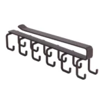 Hole-free Hanging Cup Holder Clip-type Double-row Hook Frame - Image 2