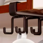 Hole-free Hanging Cup Holder Clip-type Double-row Hook Frame - Image 5