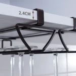 Free Punch Cabinet Wrought Iron Wine Glass Holder Upside Down Rack,Style: - Image 3