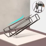 Free Punch Cabinet Wrought Iron Wine Glass Holder Upside Down Rack,Style: - Image 4